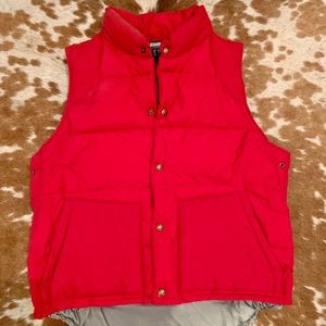 Who doesn’t LOVE a red Gap buffer vest!!
